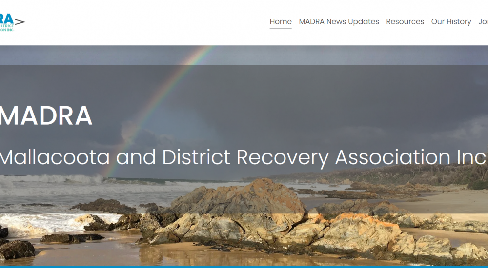 The MADRA website provides a valuable resource to other communities impacted by natural disaster.