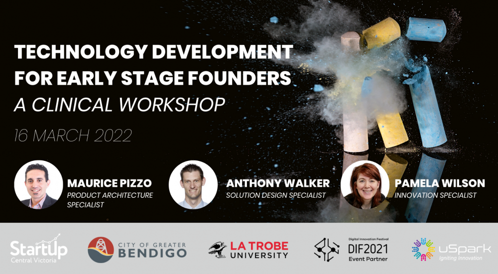 USPARK for Early Stage Founders A Clinical Workshop Wednesday 16 March, 2022